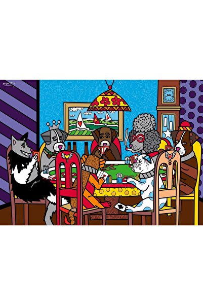 Bluebird Παζλ 500 κομμάτια - Romero Britto: Βραδιά Παιχνιδιού (Bluebird-Puzzl...