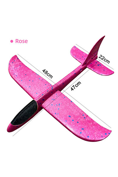 Choice Rose 48cm Large Foam Plane Glider Hand Throw Airplane Inertial EPP Bub...
