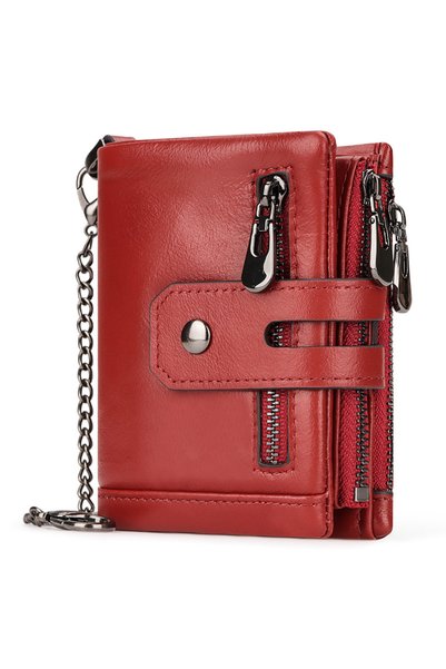 Generic Brand Card set, Wallet, coins, multiple slots, unisex, PU, ​​red
