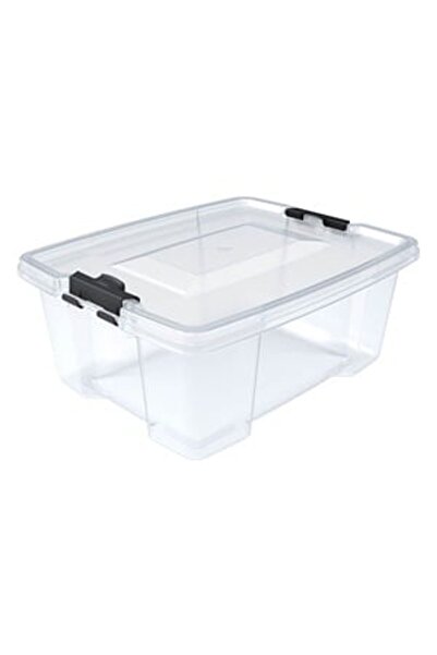 OEM Cutie de Depozitare din Plastic Transparent cu Capac 20L - Cutii Clema, O...