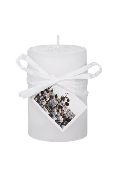 OEM Lumanare Parfumata Alba Cotton Ø5x7,5cm - Lumanari Drepte Albe, Decoratiu...