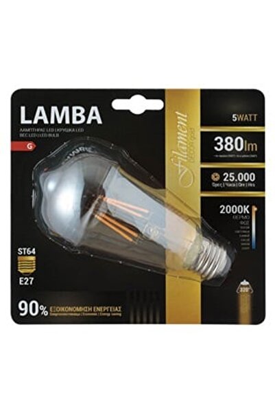OEM Bec LED E27 5W (ST64) Filament Decorativ - Lumină Caldă