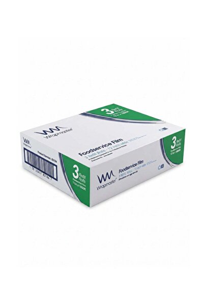 wrapmaster Cling Film Refill Pack 3 Rolls – Professional Food Grade Plastic W...