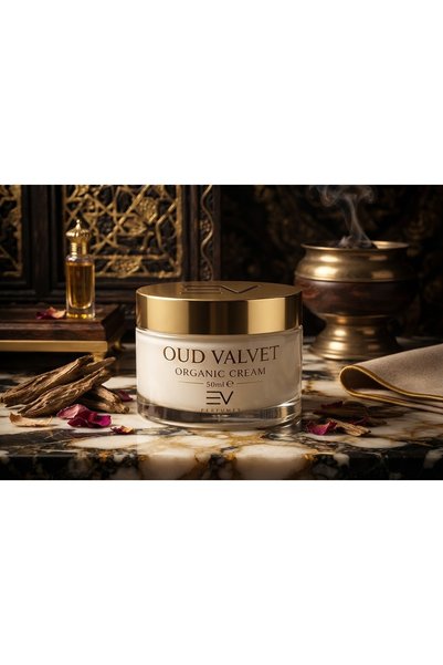EV Perfumes OUD VALVET Organic Cream 50ml – Luxury Oud Scented Moisturizing Cream