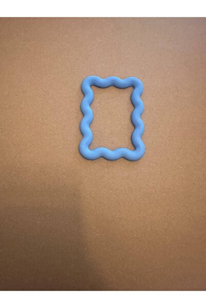 StoreGiz 4 Adet Mavi Çerçeve Magnet 10x7 cm 3D Baskı Buzdolabı Magneti - Foto...