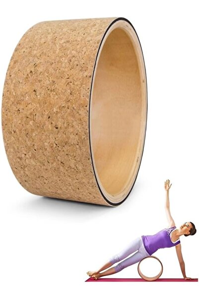 Taimi Set of 4 - A non-slip cork yoga mat 183 * 61 * 0.6 cm, yoga blocks, a c...