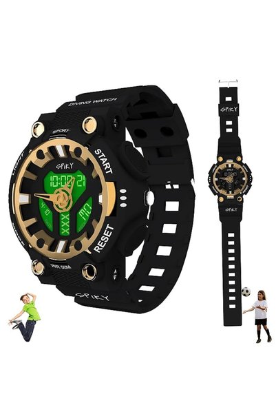 Spiky Premium Analog-Digital Diving Sports , Luminous & Dual Time Display, 50...
