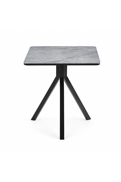 PRIME STYLE طاولة ضيافة مربعة مقاس 70 × 70 سم باللون الرمادي
