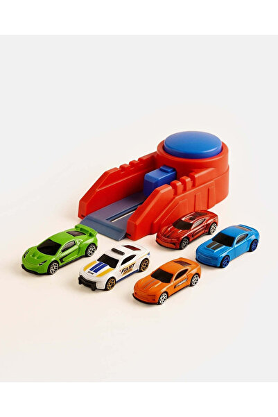 REDTAG Assorted Die-Cast Car Launcher Set (4 Piece)