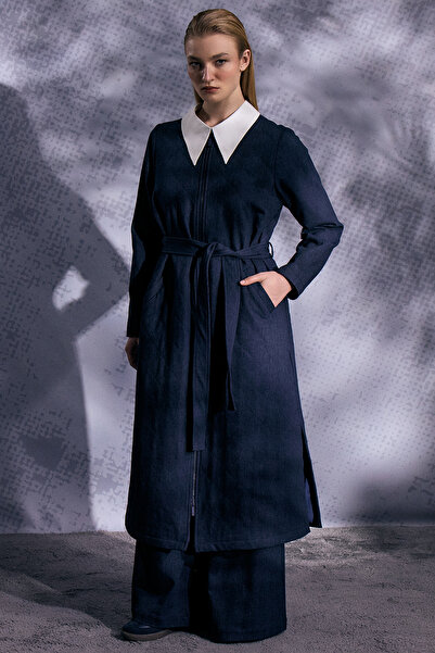 MISS DALIDA Triko Astarlı Denim Kap Lacivert