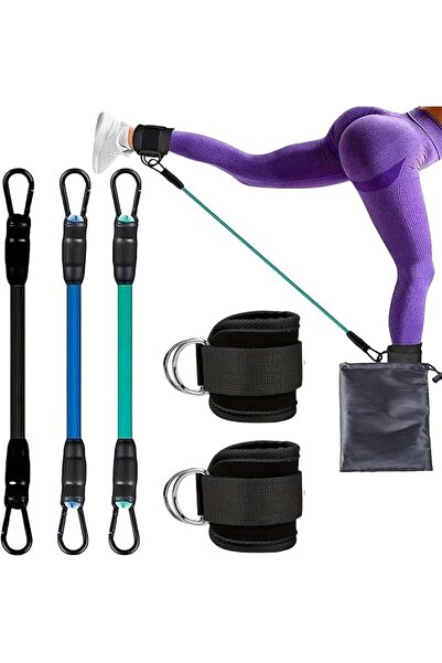 GENERAL Ankle Resistance Bands with Pro Straps, Adjustable Resistance Levels ...