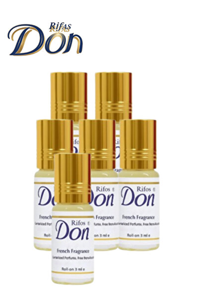 Rifas Don 6 قطع عطر مركز بعبوة دوارة 3 مل