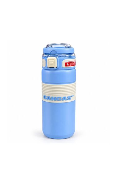 Generic Brand Dual-Lid Sports Water Bottle with Straw and Direct-Drink Spout,...