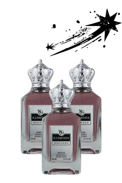 ILLIMITATA 3 قطع Sauvage عطر 100ML