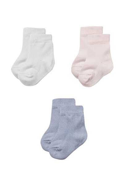 Biorganic Κάλτσες Bebe 100% Simple 3 Τεμ. - Μαύρο