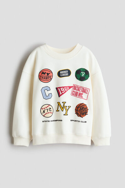 H&M Baskılı Sweatshirt
