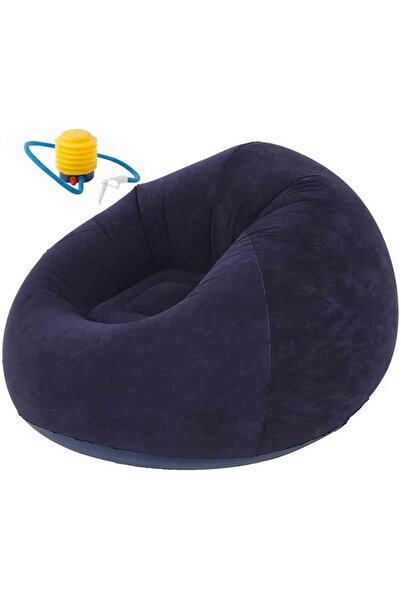 MarlaMall Bean Bag Chair Inflatable Chair Blow up Games Sofa Foldable Flockin...