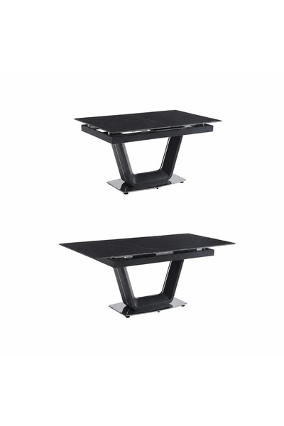 PRIME STYLE Extendable Dining Table 120 + 40 X 90 cm Black Color