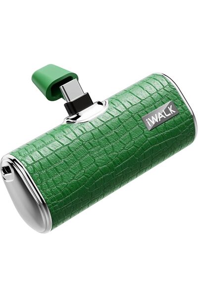 İWALK DBS4500C LinkPod 4S 4500mAh Leather-Design Docking Power Bank for iPhon...