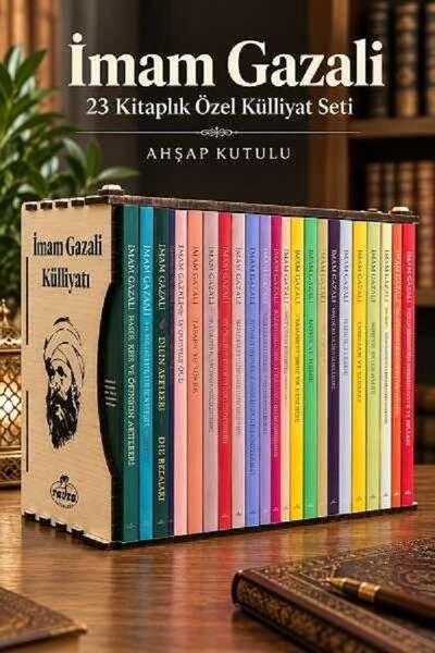 Ravza Yayınları İmam Gazali 23 Kitaplik Özel Külliyat Seti – Ahsap Kutulu