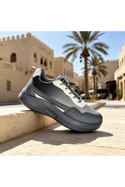 WUXIAO MALL Men's Power Soft Casual Sneakers, 5cm Height Increasing Walking S...