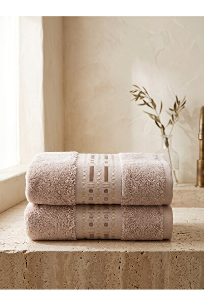 Dantela Azur Set of 2 Embroidered Hand Towels 50X90 cm