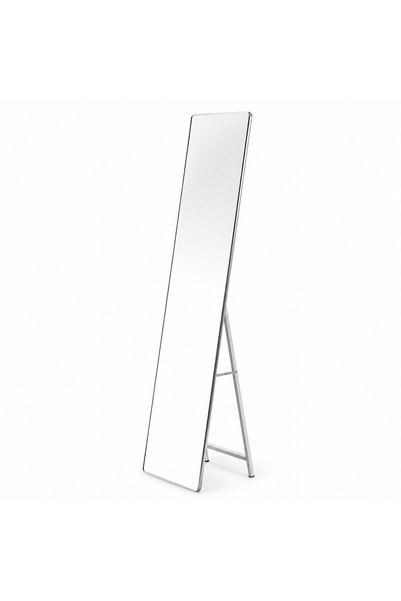 PRIME STYLE Mirror with Silver Frame Floor Stand 160X40 cm