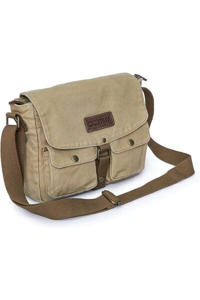 Gootium Canvas Messenger Bag - Vintage Crossbody Shoulder Bag Military Satchel