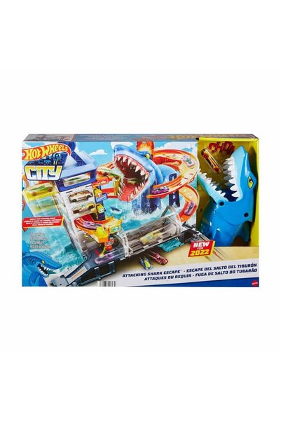 HOT WHEELS مجموعة ألعاب الهروب من سمكة القرش HDP06
