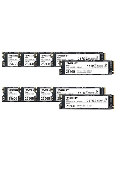Patriot P300 256 GB dahili SSD - NVMe PCIe Gen 3x4 - M.2 2280 - Katı Hal Sürü...