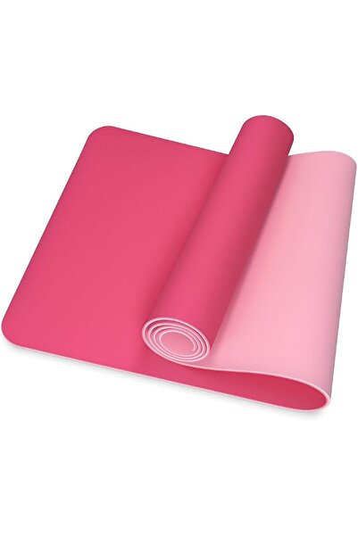 fitto 4mm Thick Yoga Mat, 61x183cm - Non-Slip, Eco-Friendly Pink Exercise Mat...
