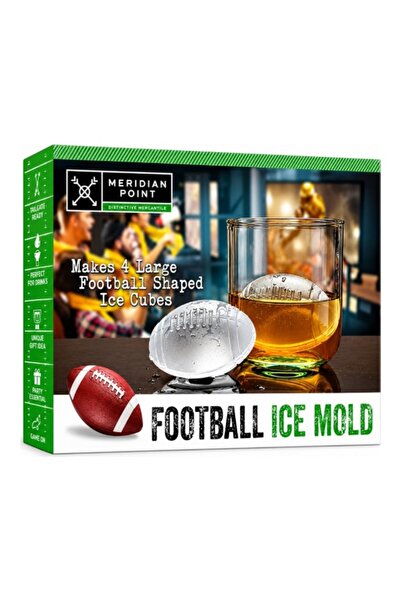 Meridian Point 4-Piece High Quality Football Shaped Ice Mold