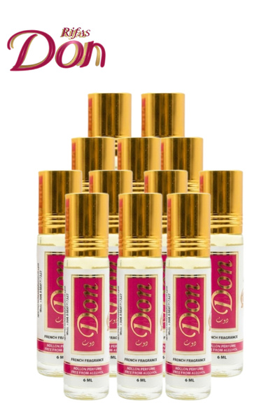 Rifas Don 12 قطعة عطر فرنسي بعبوة دوارة 6 مل