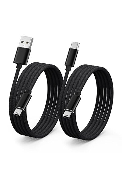 AXIYIBZI كابل USB صغير لنقل البيانات للكاميرا (عبوة من قطعتين) لـ Canon EOS R...
