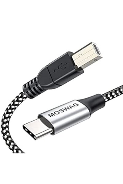 GENERAL MOSWAG USB C to Printer Cable, USB C Midi Cable Printer Scanner Cord ...
