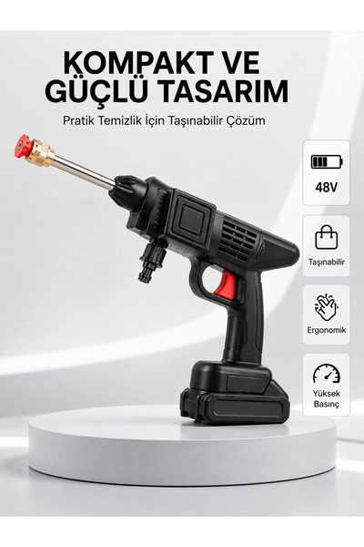 Orijinal 48v Şarjlı Basınçlı Temizlik Tabancası 2025 A Kalite Seri