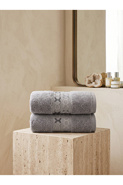 Dantela Liora Set of 2 Embroidered Hand Towels 50X90 cm