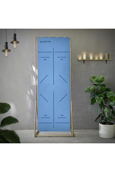 GENERAL Yogarise Perfumed TPE Yoga Mat with Alignment Lines and Carry Bag for...