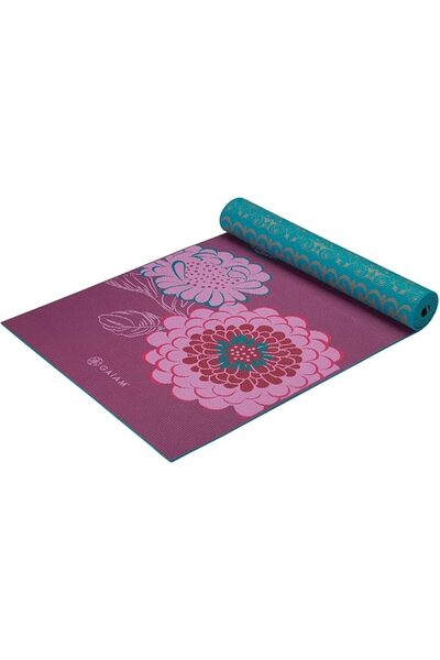 gaiam Yoga Mat - Premium 6mm Print Reversible Extra Thick Non Slip Exercise &...