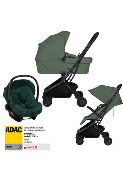Lionelo Set Carucior 3 in 1, Lionelo, Sia Flex, Include landou pliabil pe cad...