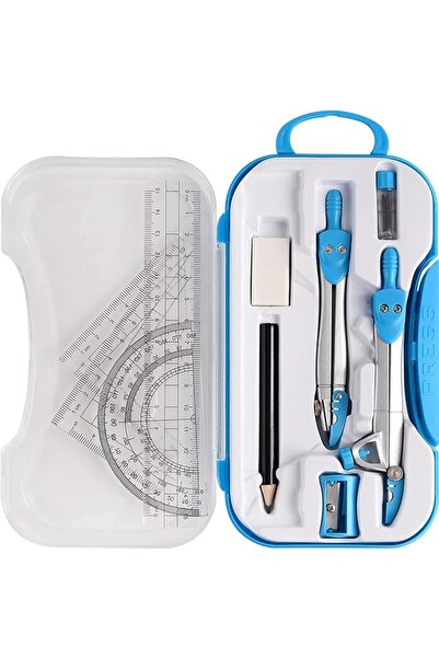 Generic Math Geometry Kit Sets 10 Piece Student Supplies with Shatterproof St...