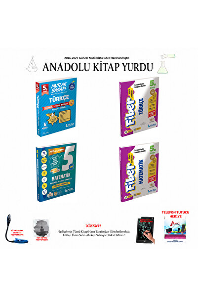 Muba Yayınları 2026-2027 5. Sınıf 4'lü Türkçe Matematik Çift Kaynak Set