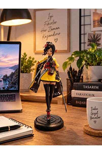 Hd Marketim Genshin Impact Chiori Figür 40 cm El Boyaması Dekoratif Anime Figür