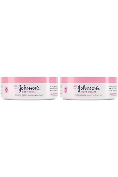 Johnson & Johnson كريم الجسم الناعم 24 ساعة 300 مل، عبوة من قطعتين
