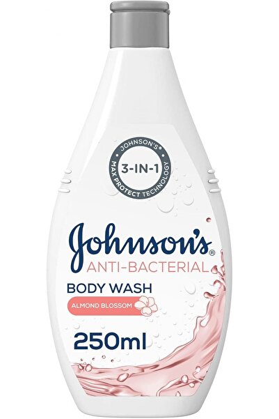Johnson & Johnson غسول الجسم، 250 مل، مضاد للبكتيريا، برائحة زهر اللوز، تركيب...