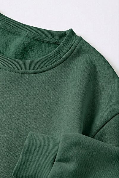 uyguntarz Unisex Karışık Baskılı Bisiklet Yaka Sweatshirt Seti – 3'lü Paket