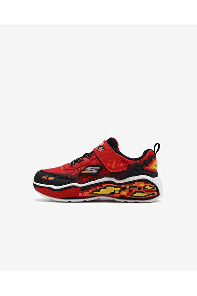 SKECHERS MEGA SCENE Küçük Erkek Çocuk Kırmızı/Siyah Spor Ayakkabı 402162N RDBK