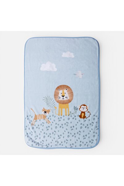 Nef Nef Homeware Μπλε Πολυεστερική Κουβέρτα 75x100 εκ.