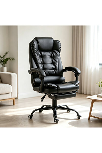 Ararico 400LBS Heavy Duty Executive Office Chair, PU Leather Computer Chair w...