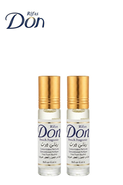 Rifas Don قطعتان من العطر الفرنسي المركز بعبوة دوارة 6 مل